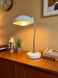 Lampe blanche vintage années 60, Ferdinand Solere