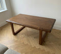 Table basse pieds traineaux scandinave années 60, Niels Bach